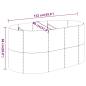Preview: Hochbeet Pulverbeschichteter Stahl 152x80x68 cm Braun