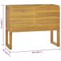 Preview: Badschrank 90x40x75,5 cm Massivholz Teak