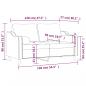 Preview: 2-Sitzer-Sofa mit Zierkissen Hellgelb 120 cm Stoff