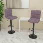 Preview: ARDEBO.de - Barhocker 2 Stk. Taupe Stoff