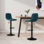 Preview: ARDEBO.de - Barhocker 2 Stk. Blau Samt 