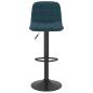 Preview: Barhocker 2 Stk. Blau Samt 
