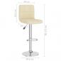 Preview: Barhocker 2 Stk. Creme Stoff