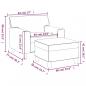 Preview: Sessel mit Hocker Weinrot 60 cm Kunstleder