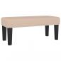 Preview: Boxspringbett mit Matratze Cappuccino-Braun 90x200cm Kunstleder