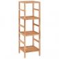 Preview: Badregal 35,5x35,5x112,5 cm Massivholz Nussbaum