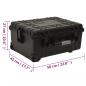 Preview: Flugkoffer mit Rollen Schwarz 58x45x27 cm PP