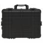 Preview: Flugkoffer mit Rollen Schwarz 58x45x27 cm PP