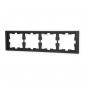 Preview: Merten D-Life Rahmen, 4fach, anthrazit (MEG4040-6534)