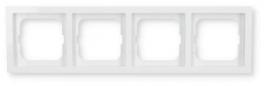 Preview: ARDEBO.de Busch-Jaeger 1724-184K Abdeckrahmen, future linear, 4-fach Rahmen, studioweiß (2CKA001754A4238)