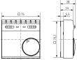 Preview: Theben RAMSES 701 Raumthermostat mechanisch, Aufputz, 2-/3-Leiter (7010001)