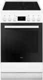 Preview: ARDEBO.de Amica SHC 903 001 W EEK: A Standherd mit Glaskeramik-Kochfeld, 50 cm breit, 65 L, Umluft, CoolDoor, SteamClean, weiß