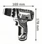 Preview: Bosch GSR 12V-15 Professional Akku-Bohrschrauber (0601868109), 2x Akku 2,0 Ah, 12 V, inkl. Ladegerät + L-Boxx
