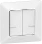 Preview: Legrand 752187 Valena Life with Netatmo Wandsender 2-fach, ultraweiß