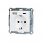 Preview: Merten MEG2367-0325 SCHUKO Steckdose mit USB-Ladegerät Typ A und Typ C / 3,0 A, System M, aktivweiß glänzend