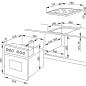 Preview: Amica EHEG 934 112 E EEK: A Einbauherd-Set mit Gaskochfeld, 60 cm breit, 65 L, Window Timer, Heißluft, CoolDoor3, SoftClose, Glaskeramik, edelstahl