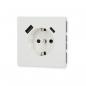 Preview: Jung LS1520-15CAWWM SCHUKO Steckdose mit USB-Ladegerät, Serie LS, schneeweiß matt