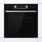 Preview: Gorenje Black Set 4 Pyrolyse Einbau-Herdset mit Glaskeramikkochfeld (BCPX6737E05BG+ECD634X), 60cm breit, Pyrolyse, Pizza Funktion, Schwarz