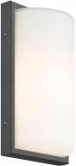Preview: LCD Außenwandleuchte, mit Bewegungsmelder, LED 13 Watt, 3000K, graphit/edelstahl (039LEDSEN)