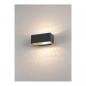 Preview: SLV Outdoor Wandleuchte Eckig BOX UP/DOWN, QT-DE12, IP44, 80W, R7s, anthrazit (232485)