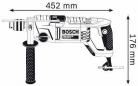 Preview: Bosch GSB 162-2 RE Professional Schlagbohrmaschine (060118B000), Zahnkranz-Bohrfutter, 840 W