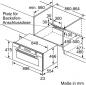 Preview: Bosch VBC5580S0 Serie 6 EEK: A+ Einbaubackofen, 90cm breit, 85 L, Kindersicherung, Teleskopauszug, Heißluft, edelstahl