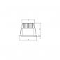 Preview: Brumberg LED-Lichtpunkt IP44, 1,2W, 70lm, 3000K, aluminium matt (12070253)