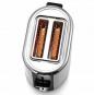 Preview: WMF Lono Toaster, 900W, 2-Scheiben, Brötchenaufsatz, schwarz/edelstahl