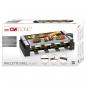 Preview: Clatronic RG 3678 Raclette Grill mit heißem Stein, 2x 600W, 8 Pfännchen, schwarz (263815)
