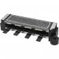 Preview: Clatronic RG 3678 Raclette Grill mit heißem Stein, 2x 600W, 8 Pfännchen, schwarz (263815)