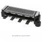 Preview: Clatronic RG 3678 Raclette Grill mit heißem Stein, 2x 600W, 8 Pfännchen, schwarz (263815)