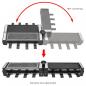 Preview: Clatronic RG 3678 Raclette Grill mit heißem Stein, 2x 600W, 8 Pfännchen, schwarz (263815)