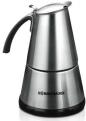 Preview: ARDEBO.de Rommelsbacher EKO364/E Espressokocher, 365 W, Edelstahl-Filtereinsatz, 2 oder 4 Tassen, edelstahl