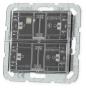 Preview: Gira 504200 Tastsensor 4 Komfort 2fach für KNX System 55, mit Inbetriebnahme-Wippe