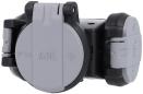 Preview: ABL 1173563 SCHUKOProfessional Hänge- kupplung 3f Vollgummi IP54 grau/schwarz