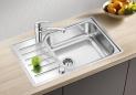 Preview: Blanco Lantos XL 6 S-IF Compact Edelstahlspüle mit Ablauffernbedienung, Edelstahl Bürstfinish (523140)