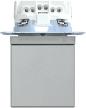 Preview: Merten SCHUKO Steckdose mit Klappdeckel, System M, IP44, erhöhter Berührungsschutz, Steckklemmen, aluminium matt (MEG2314-0460)