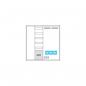 Preview: Hager ZB34APZ2 Systemschrank Multimedia, univers Z, 1100x1050x205mm, SKII, IP44, VF 5-reihig, APZ, 4-Feld