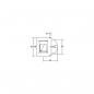 Preview: Brumberg LED-Wandeinbauleuchte, 1,2W, 40lm, 3000K, edelstahl (10129203)