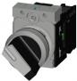 Preview: Siemens 3SU1150-2BF60-1BA0 Knebelschalter, beleuchtbar, 22 mm, rund, Metall, hochglanz, weiß, Knebel, kurz, 2 Schaltstellungen O-I, verrastend, Schaltwinkel 90°, 10:30h/13:30h, mit Halter, 1S, Schraubanschluss
