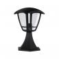 Preview: ARDEBO.de Paulmann Pollerleuchte Classic Curved IP44 280mm max. 12W 230V Klar/Schwarz E27, Kunststoff, schwarz (94393)