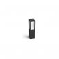 Preview: Philips Hue White & Color Ambiance Impress Outdoor LED Sockelleuchte, 8W, 1180lm, 4000K, schwarz (915005731301)