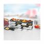 Preview: Rommelsbacher RC 800 Raclette, 730W, Grillfläche 41 x 10 cm, Antihaftbeschichtung , 4 Pfännchen, 4 Schaber, stufenlose Temperaturregelung, silber
