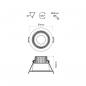 Preview: Beneito Faure COMPAC R 8W 220-240V 90º DIMMABLE LED 3.000K, 607lm (BF3952)