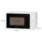 Preview: Clatronic MWG 792 Mikrowelle mit Grill, 800 Watt, 20 Liter Garraum, 30 Minuten-Timer, weiß