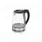 Preview: ARDEBO.de Clatronic WKS 3744 G Wasserkocher, 2200W, 1,7L, Wasserstandsanzeige, Trockengeh-/Überhitzungsschutz, Edelstahl und Glas (263935)