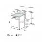Preview: Exquisit GSP9614-030B Standgeschirrspüler, 60 cm breit, 14 Maßgedecke, 6 Programme, EcoProgramm, Auto Door Open, LED Display, weiß