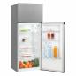 Preview: Exquisit KGC270-45-010E Stand Kühl-Gefrierkombination, 55 cm breit, 206 L, LED Beleuchtung, silber