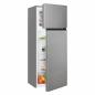 Preview: Exquisit KGC270-45-010E Stand Kühl-Gefrierkombination, 55 cm breit, 206 L, LED Beleuchtung, silber