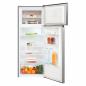 Preview: Exquisit KGC270-45-010E Stand Kühl-Gefrierkombination, 55 cm breit, 206 L, LED Beleuchtung, silber
